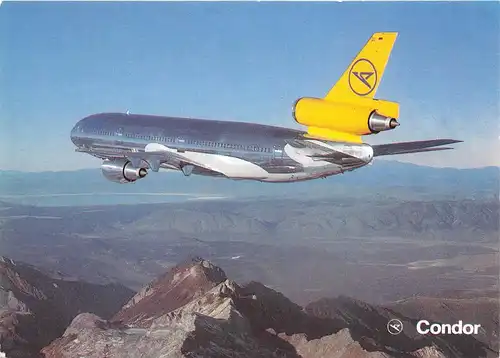 CONDOR DC 10-30 im Flug über Gebirge ngl 151.661