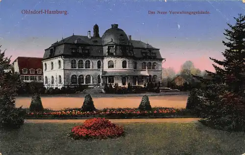 Hamburg Ohlsdorf Das neue Verwaltungsgebäude feldpgl1916 149.212