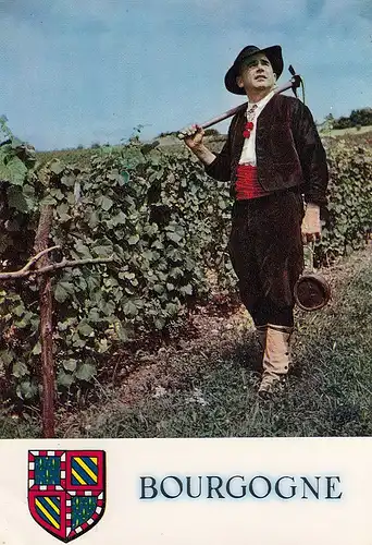 Bourgogne Vigneron en tenue de travail vers 1830 ngl D8210