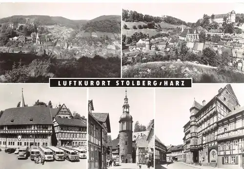 Stolberg (Harz) Panorama, Rathaus, Seigerturm, Kulturhaus ngl 152.186
