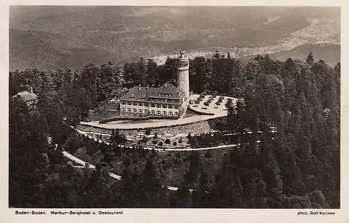 Baden-Baden Merkur-Berghotel Restaurant glum 1930? D2857