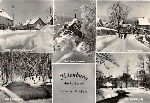 Ilsenburg (Harz) Teilansichten im Winter gl1971 152.200