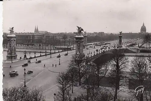 Paris Le pont Alexandre III et l'esplanade des Invalides ngl D8247
