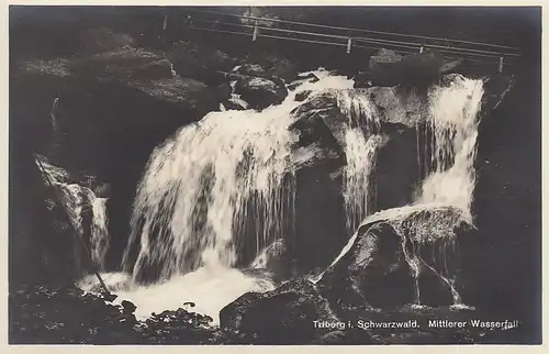 Triberg Schwarzwald, Mittlerer Wasserfall ngl D6397