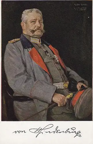 Paul von HIndenburg, Generalfeldmarschall, Reichspräsident ngl D2385