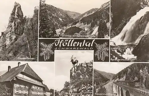 Höllental Schwarzwald Mehrbildkarte ngl D2924