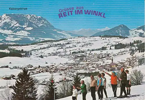 Reit im Winkl Schnee-Panorama gl1977 D5418