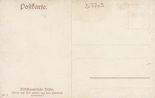 RL Adam und Eva - Vertreibung aus dem Paradies ngl D2703