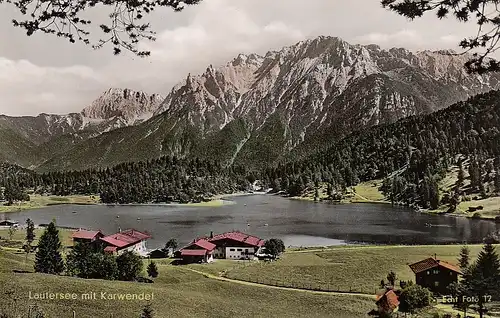 Lautersee mit Karwendel nahe Mittenwald gl1961 D2732