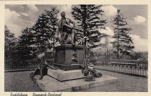Rudelsburg bei Bad Kösen, Bismarck-Denkmal ngl D2115
