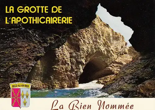 Belle-Ile en Mer (Bret), La grotte de l'Apothicairerie ngl D1632