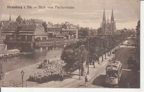 Straßburg Blick vom Fischerstaden feldpgl1917 218.592