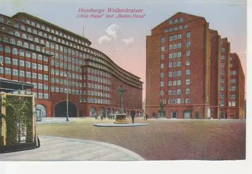 Hamburg Wolkenkratzer Chile-Haus und Ballin-Haus ngl 218.681