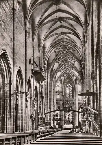 Nürnberg St.Lorenzkirche Kirchenschiff gegen Osten ngl D6485