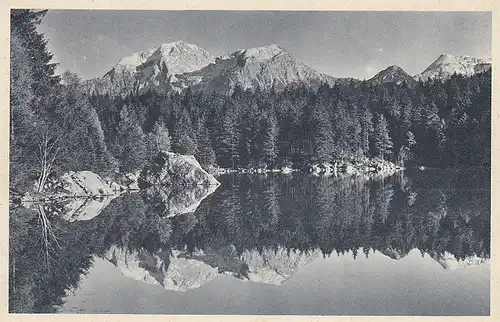 Göll-Spiegelung am Hintersee bei Ramsau gl1937 D2602