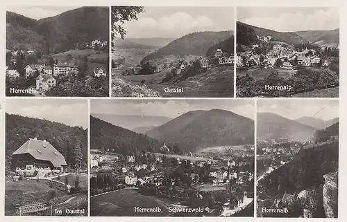 Herrenalb Schwarzwald Mehrbildkarte ngl D3178