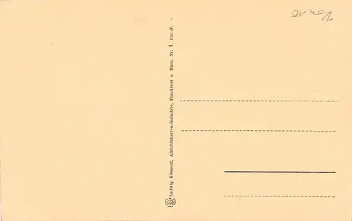 Frankfurt a. M. In der Saalgasse Künstlerkarte ngl 151.950