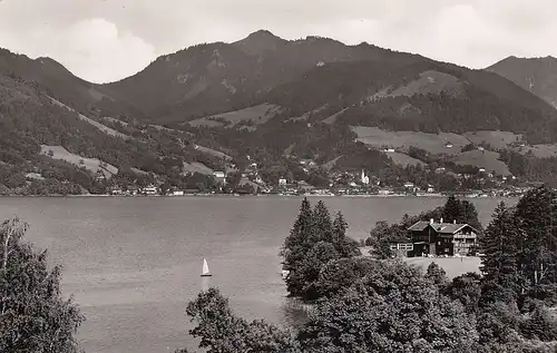 Blick von Bad Wiessee auf Tegernsee gl1954 D2188