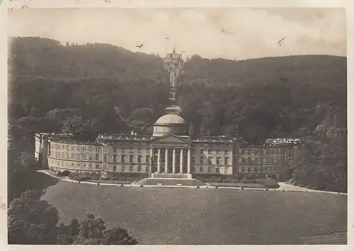 Schloß Wilhelmshöhe mit Oktogon, Flugbild gl1929 D2208