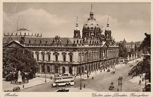 Berlin Zeughaus vor dem Dom gl1938 D2218