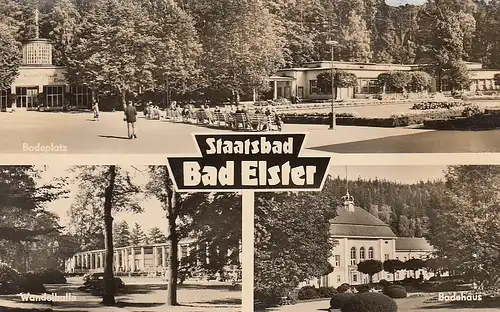 Staatsbad Bad Elster Mehrbildkarte gl1964 D2910