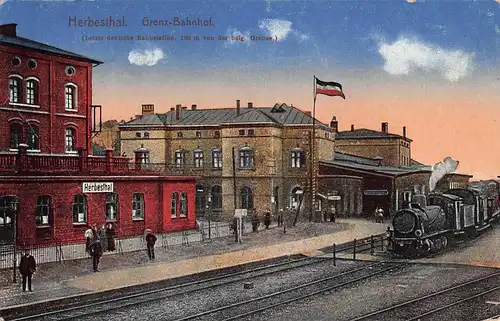 Herbesthal Grenz-Bahnhof feldpgl1916 149.582