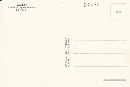 Caen Abside de l'église St.Pierre ngl D2258