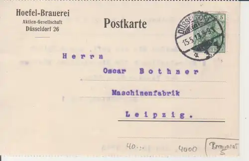 Düsseldorf Hoefel-Brauerei AG gl1913 219.863