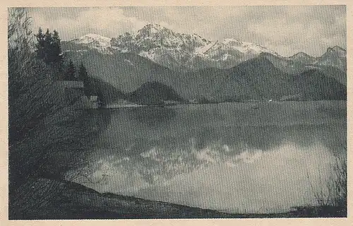 Kochelsee mit Herzogstand und Heimgarten ngl D2045