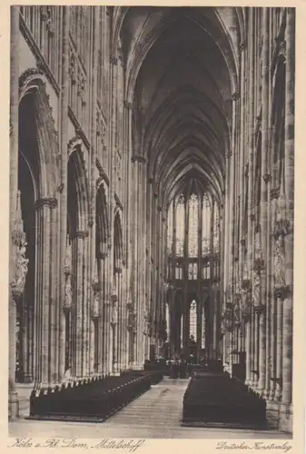 Köln - Dom, Inneres Mittelschiff ngl 219.326