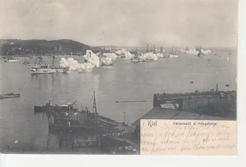 Kiel Kaisersalut der Kriegsflotte gl1904 219.193