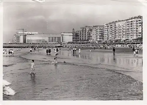 Oostende Algemeen zicht, Strand en Kursaal gl1958 D8760