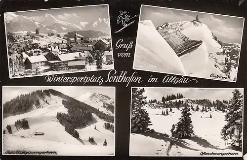 Sonthofen im Allgäu Mehrbildkarte gl1971 D6981