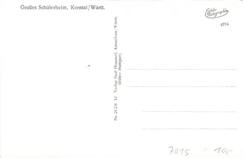 Korntal Großes Schülerheim ngl 152.068