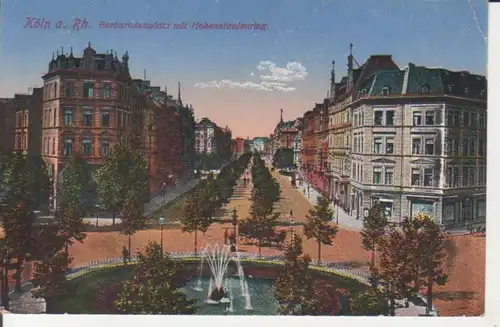 Köln - Barabarossaplatz mit Hohenstaufenring gl1918 219.300