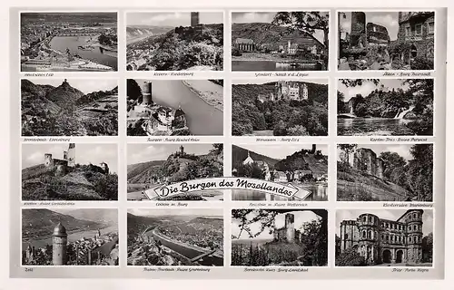 Die Burgen des Mosel-Landes Mehrbildkarte ngl D2203