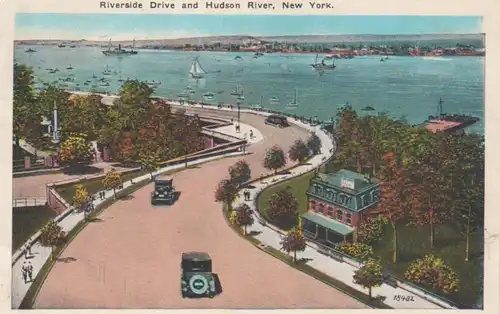 New York NY Riverside Drive and Hudson River gl1927 223.625