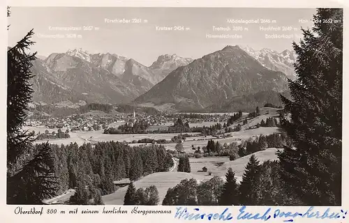 Oberstdorf Allgäu Bergpanorama gl1958 D3239