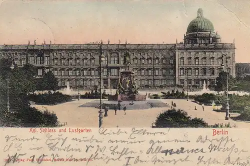 Berlin Kgl.Schloss und Lustgarten gl1905 D2344