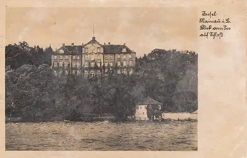 Insel Mainau BLick vom See auf Schloss gl1941 D3326