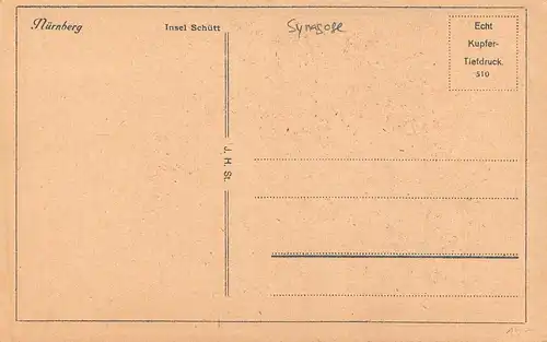 Nürnberg Insel Schütt mit Synagoge ngl 148.784