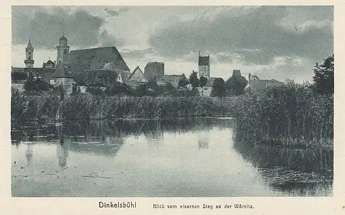 Dinkelsbühl Blick vom eisernen Steg an der Wörnitz ngl D6375