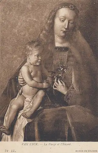 VAN EYCK La Vierge et l'Enfant ngl D2495