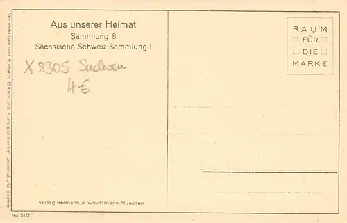 Sächs.Schweiz Königstein vom Pfaffenstein ngl 154.276