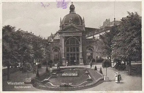 Wiesbaden Kochbrunnen feldpgl1916 D3446