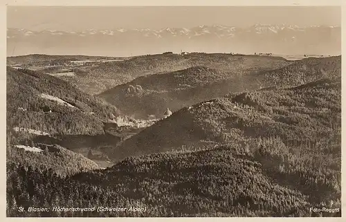 St.Blasien Schwarzwald,. Höchenschwand, Schweizer Alpen gl1936 D2962