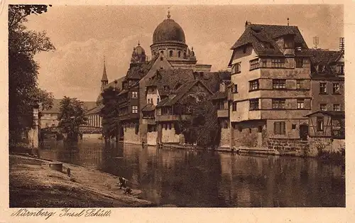 Nürnberg Insel Schütt mit Synagoge ngl 148.840