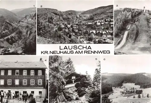 Lauscha und Umgebung Mehrbildkarte gl1981 152.258