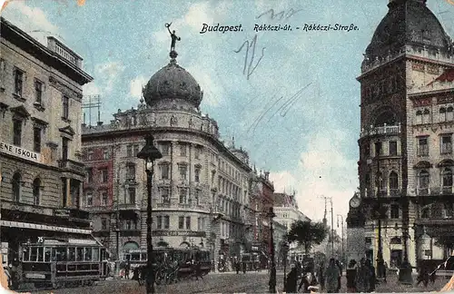 Budapest Rákóczi Straße feldpgl1917 149.921