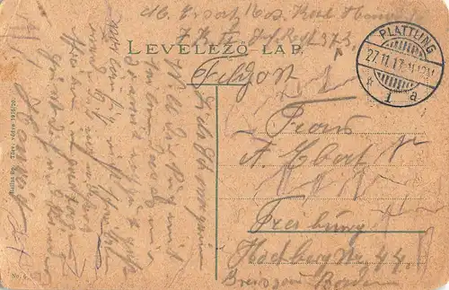 Budapest Rákóczi Straße feldpgl1917 149.921